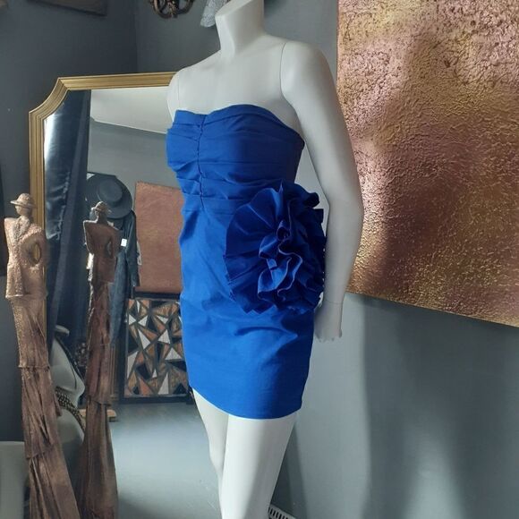 NWT Zara Cotton Strapless Mini Dress - Picture 2 of 14